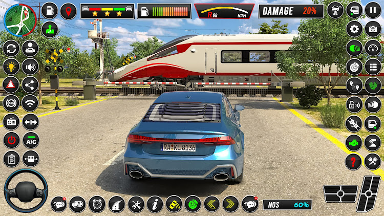 #5. Car Driving 3D Car School Game (Android) By: Games Quest