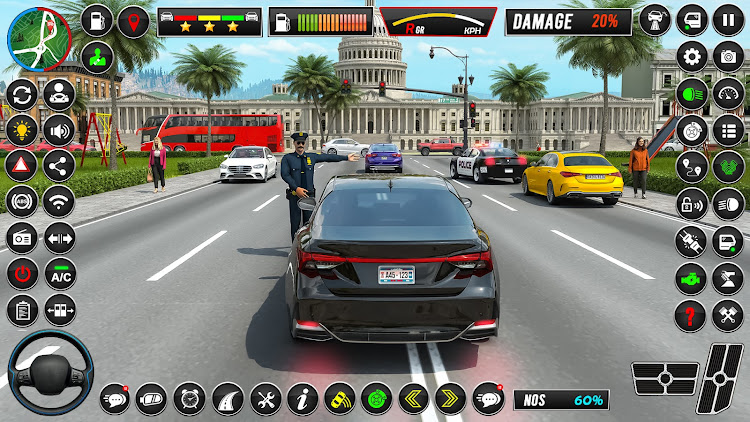 #6. Car Driving 3D Car School Game (Android) By: Games Quest