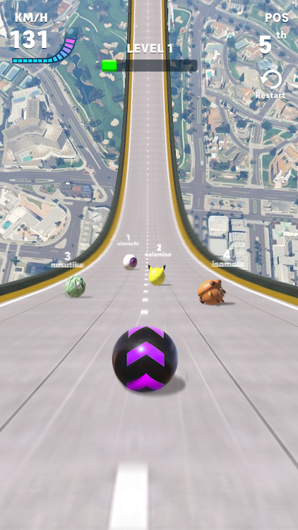 #7. Racing Ball Master 3D (Android) By: Zego Studio