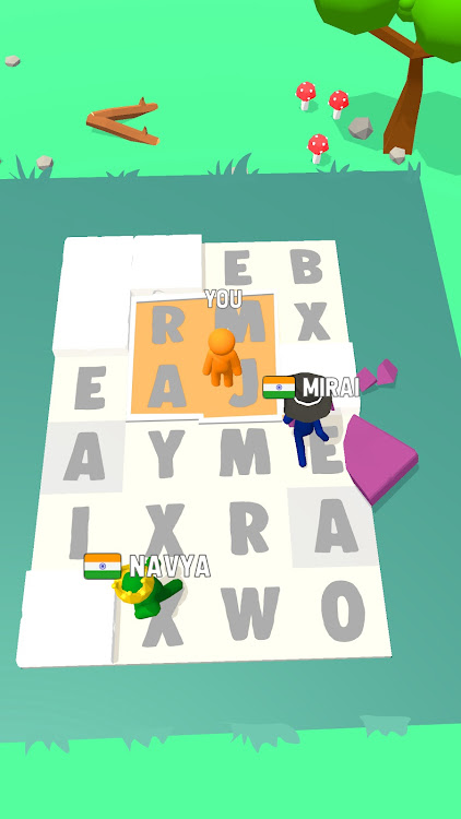 #2. Word Race 3D (Android) By: Tiny Kraken Games