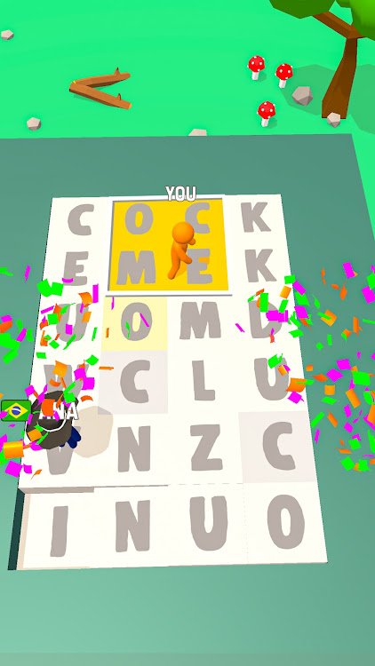 #5. Word Race 3D (Android) By: Tiny Kraken Games