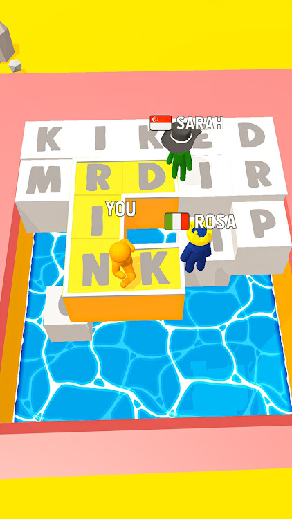 #6. Word Race 3D (Android) By: Tiny Kraken Games