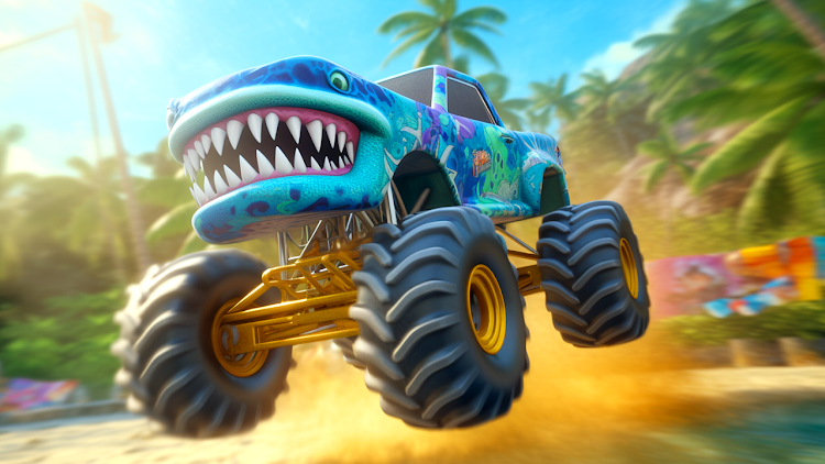 #2. Crazy Monster Truck Stunts (Android) By: Sharp Axe Studios