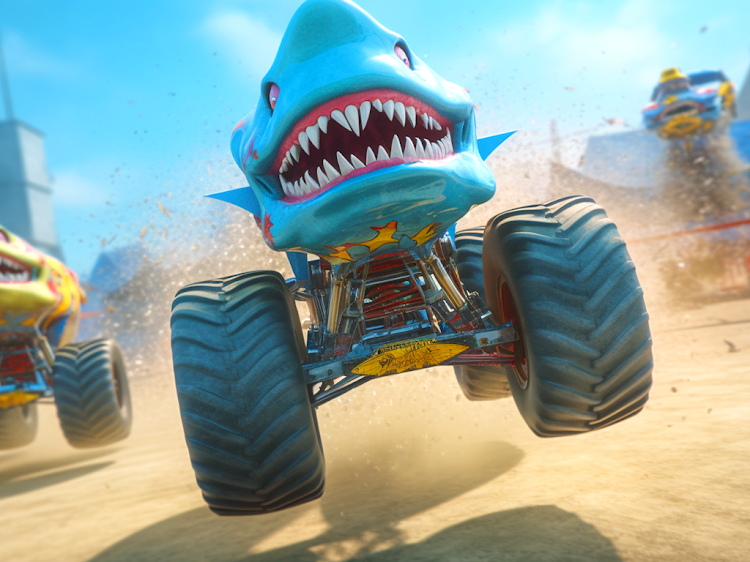 #5. Crazy Monster Truck Stunts (Android) By: Sharp Axe Studios