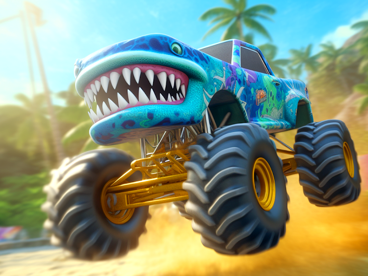 #6. Crazy Monster Truck Stunts (Android) By: Sharp Axe Studios