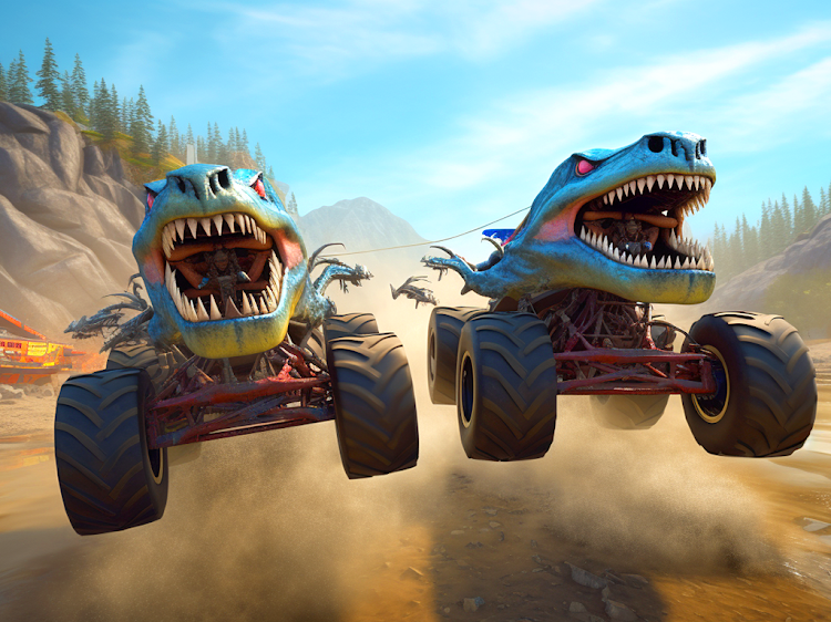 #8. Crazy Monster Truck Stunts (Android) By: Sharp Axe Studios