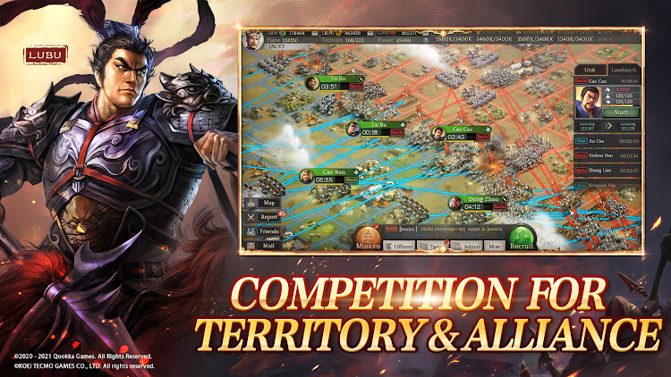 #2. Three Kingdoms Tactics:Global (Android) By: Qookka Games