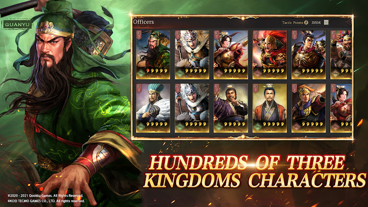 #4. Three Kingdoms Tactics:Global (Android) By: Qookka Games