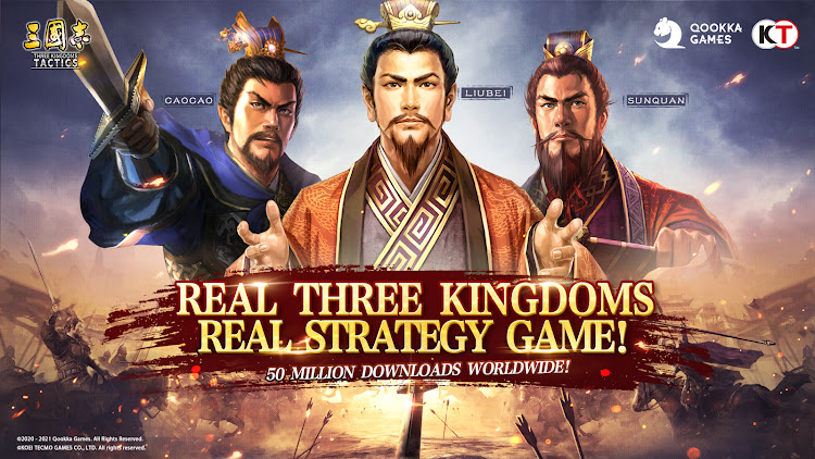 #8. Three Kingdoms Tactics:Global (Android) By: Qookka Games