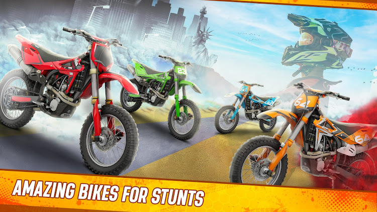 #3. Bike Games 3D: Bike Stunt Game (Android) By: Connect Game Studios - Car Racing Games