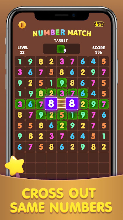 #5. Number Match: Ten Crush Puzzle (Android) By: Unico Studio