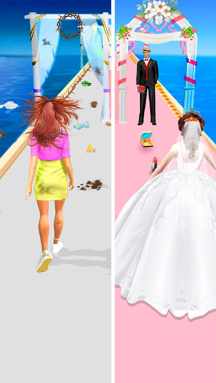 #4. Wedding Race - Wedding Games (Android) By: Fried Chicken Games