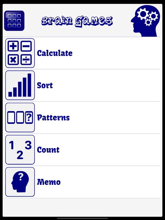 #7. Brain Math & Memo Logic Games (Android) By: Boriol