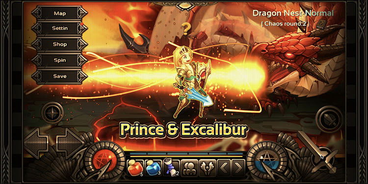 #2. Prince & Excalibur (Android) By: Mgt Studio