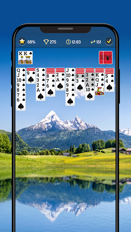 #5. Spider Solitaire - Card Games (Android) By: Playvalve