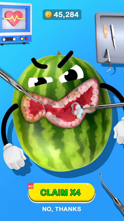 #3. Fruit Hospital: ASMR Games (Android) By: Kitchen Tales