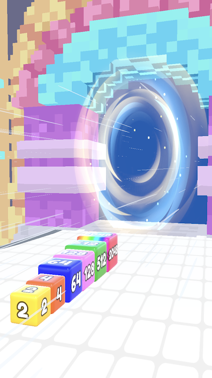 #3. Jelly Tube Run 2048 (Android) By: GOOLNY GAMES LLC