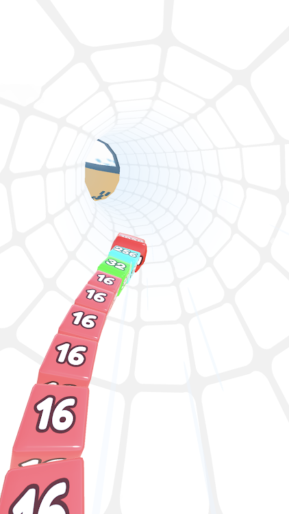 #7. Jelly Tube Run 2048 (Android) By: GOOLNY GAMES LLC