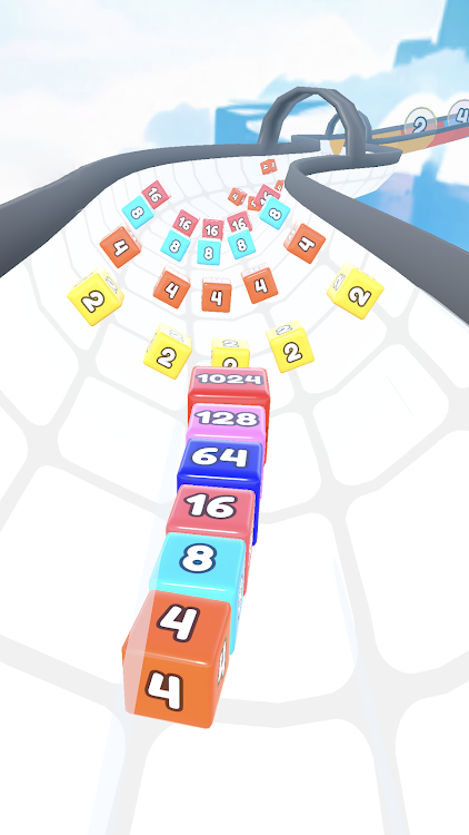 #8. Jelly Tube Run 2048 (Android) By: GOOLNY GAMES LLC