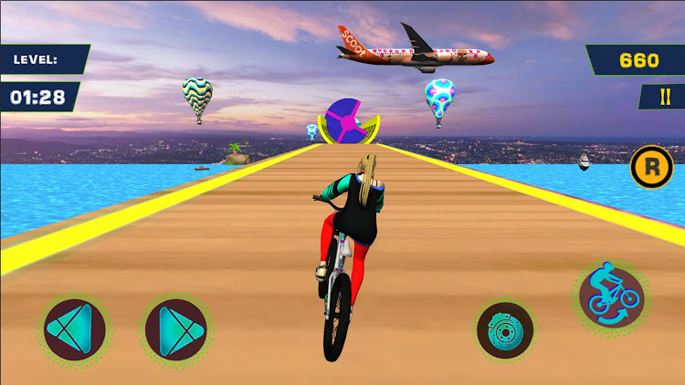 #4. Bmx Games Freestyle Bike Game (Android) By: AM Techno Inc.