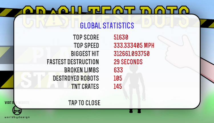 #8. Crash Test Bots (Android) By: WorldByDesign