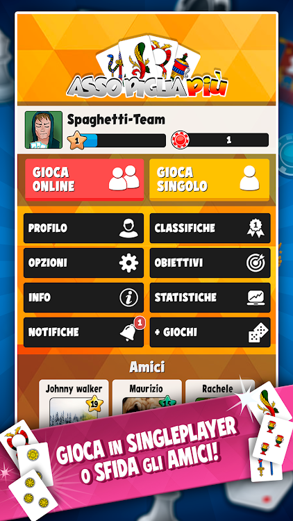 #3. Assopiglia Più – Card Games (Android) By: Spaghetti Interactive Srl