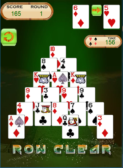 #2. Pyramid Solitaire - Math Fun. (Android) By: DigiGalaxy®