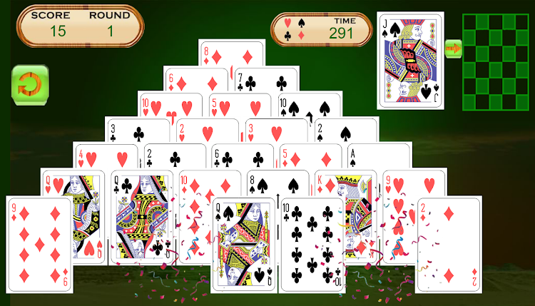 #5. Pyramid Solitaire - Math Fun. (Android) By: DigiGalaxy®