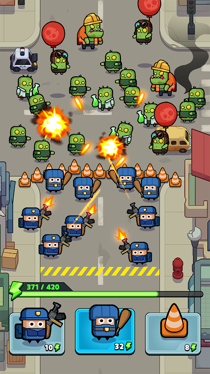 #5. Alien Fight: Police vs Zombie (Android) By: HIGAME Jsc