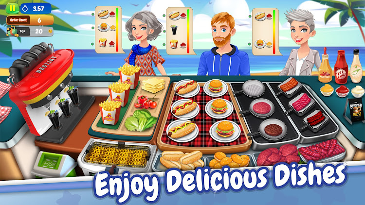 #6. Madness Cook 3D Burger Games (Android) By: Game Barrels