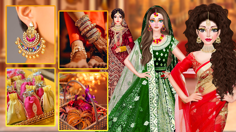 #5. Indian Bridal Wedding Makeup (Android) By: Makeup Games for girls