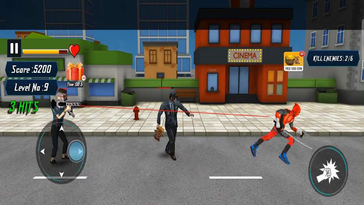 #7. Spider Fighting: City Battle (Android) By: Warrior Zone