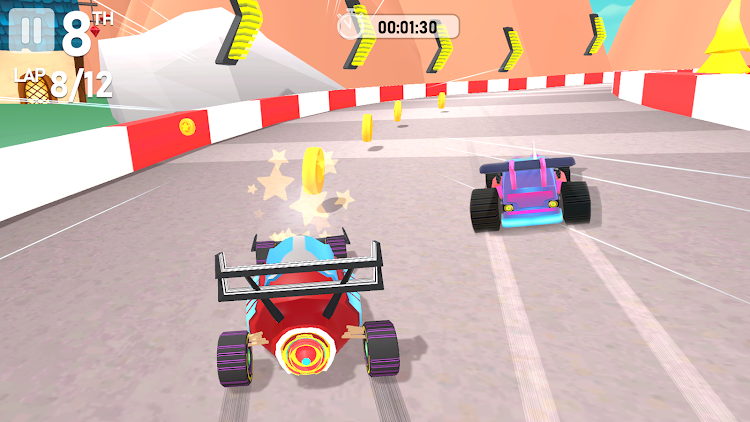 #3. Kart Fury: Multiplayer Racing (Android) By: Tiny Kraken Games