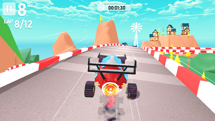 #4. Kart Fury: Multiplayer Racing (Android) By: Tiny Kraken Games