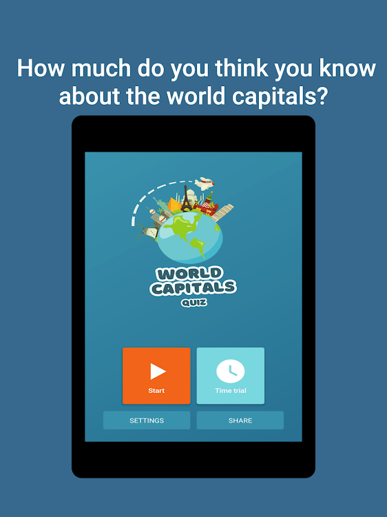 #5. World's Capital Trivia (Android) By: Cool Great Apps