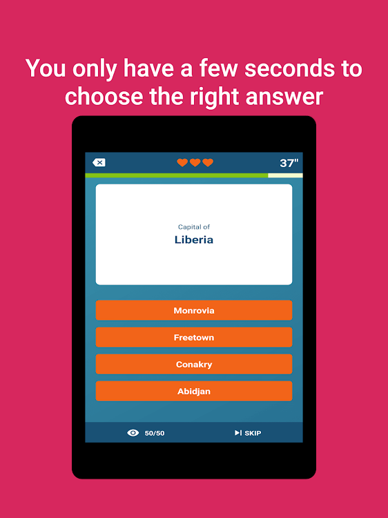 #7. World's Capital Trivia (Android) By: Cool Great Apps