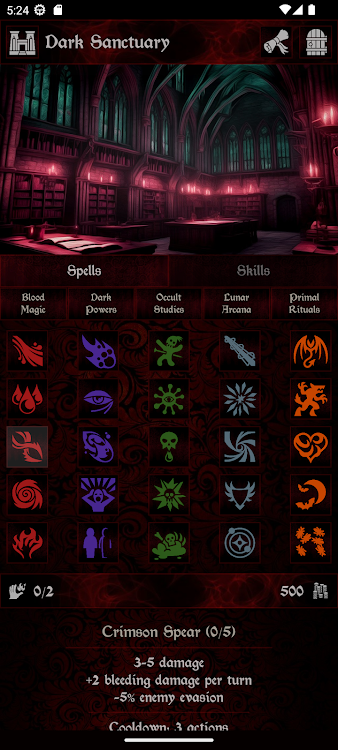 #5. Grim Omens - Old School RPG (Android) By: Monomyth