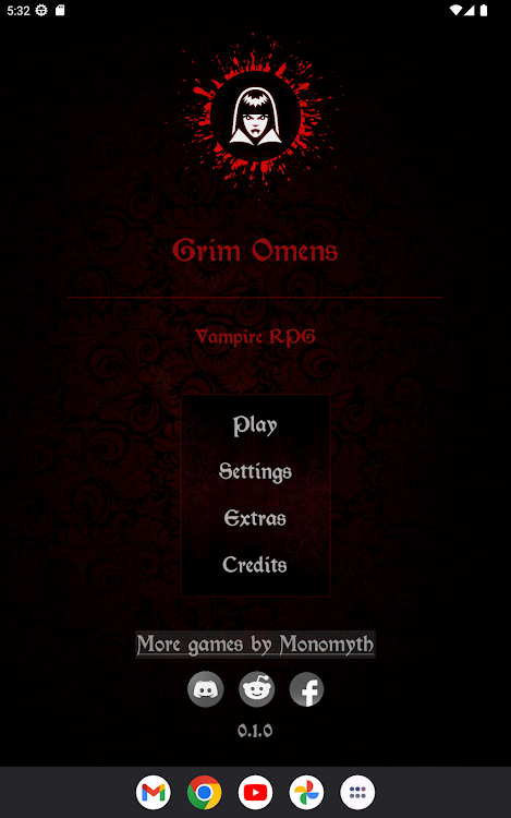 #8. Grim Omens - Old School RPG (Android) By: Monomyth