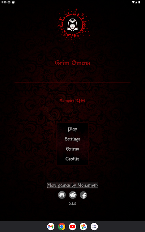 #9. Grim Omens - Old School RPG (Android) By: Monomyth