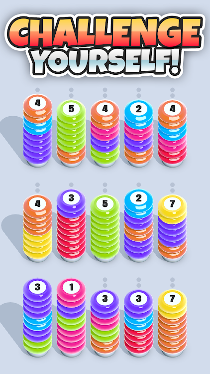 #3. Sort & Merge - Sorting Games (Android) By: Hyper-Casual.Games