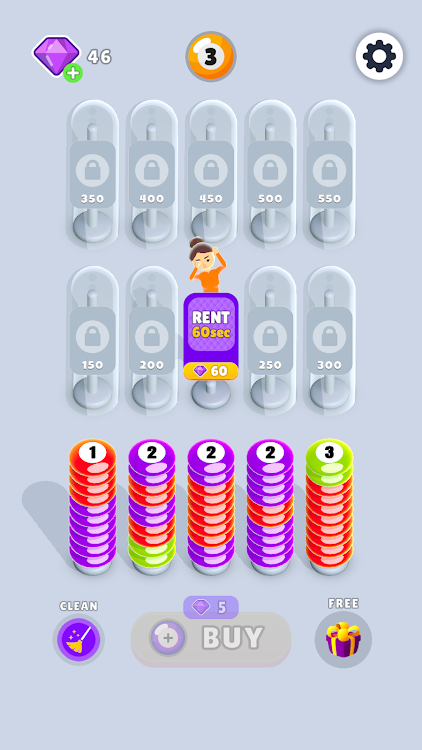 #5. Sort & Merge - Sorting Games (Android) By: Hyper-Casual.Games