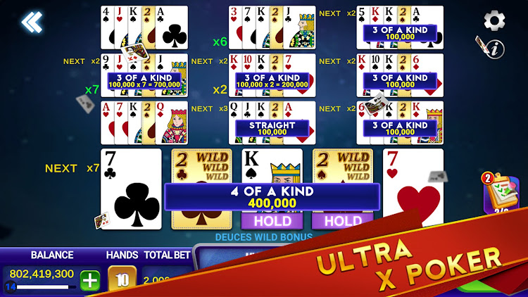 #3. Deuces Wild: Video Poker Ultra (Android) By: Bird Slots Game LLC.