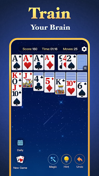 #3. Jolly Solitaire - Card Games (Android) By: Alto Social Inc