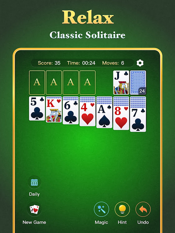 #7. Jolly Solitaire - Card Games (Android) By: Alto Social Inc