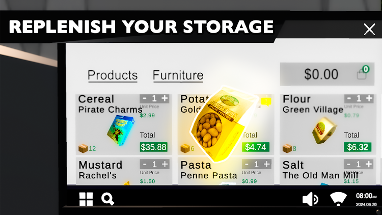 #4. Grocery Supermarket Simulator (Android) By: Westeight Studio