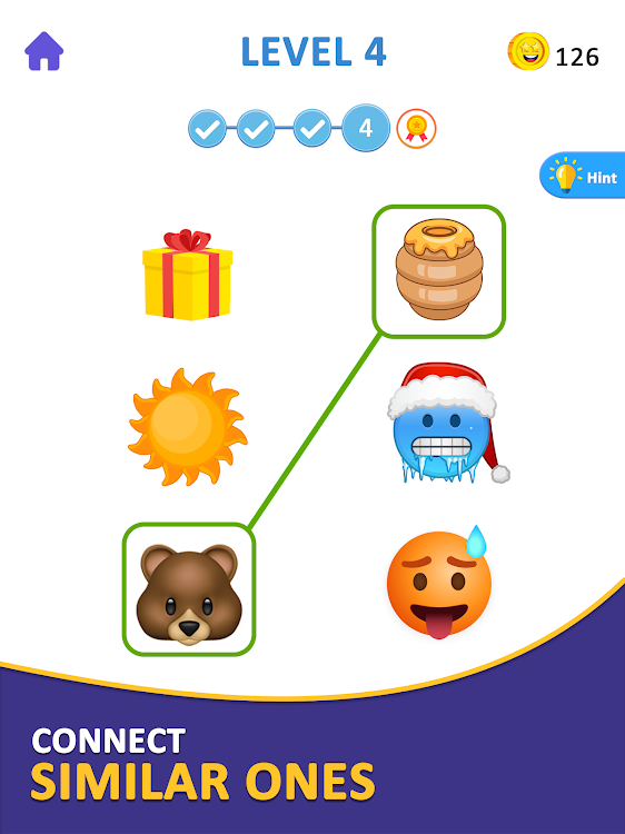 #6. Emoji Connect: Match Games (Android) By: Puzzle Go