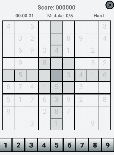 #2. Sudoku Smart - Number Place (Android) By: K K Harishchandra