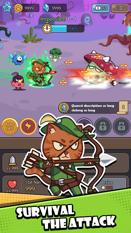 #10. Cat Legend: Idle RPG War (Android) By: LTB VIET NAM TECHNOLOGY COMPANY LIMITED