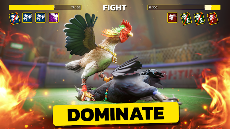 #5. Rooster Fights (Android) By: Feather Games FZ LLC