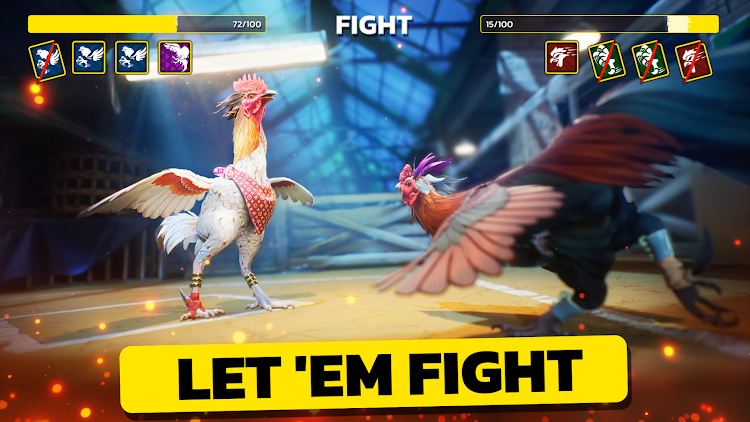 #6. Rooster Fights (Android) By: Feather Games FZ LLC